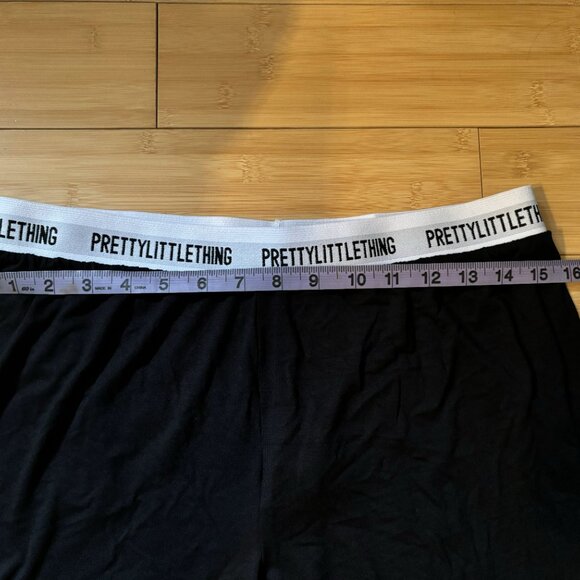 (NWOT) PRETTYLITTLETHING Tape Black PJ Trousers - Picture 4 of 6